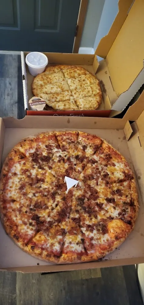 ½ All Meat Pie ½ Bacon Double Cheesburger